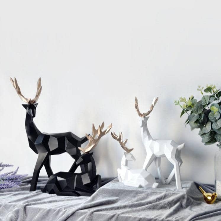 Nordic Deer Sculpture - Modern Home Decor