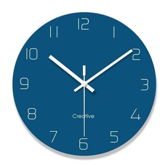 Nordic Minimalist Wall Clock - Bold Hands for Easy Visibility