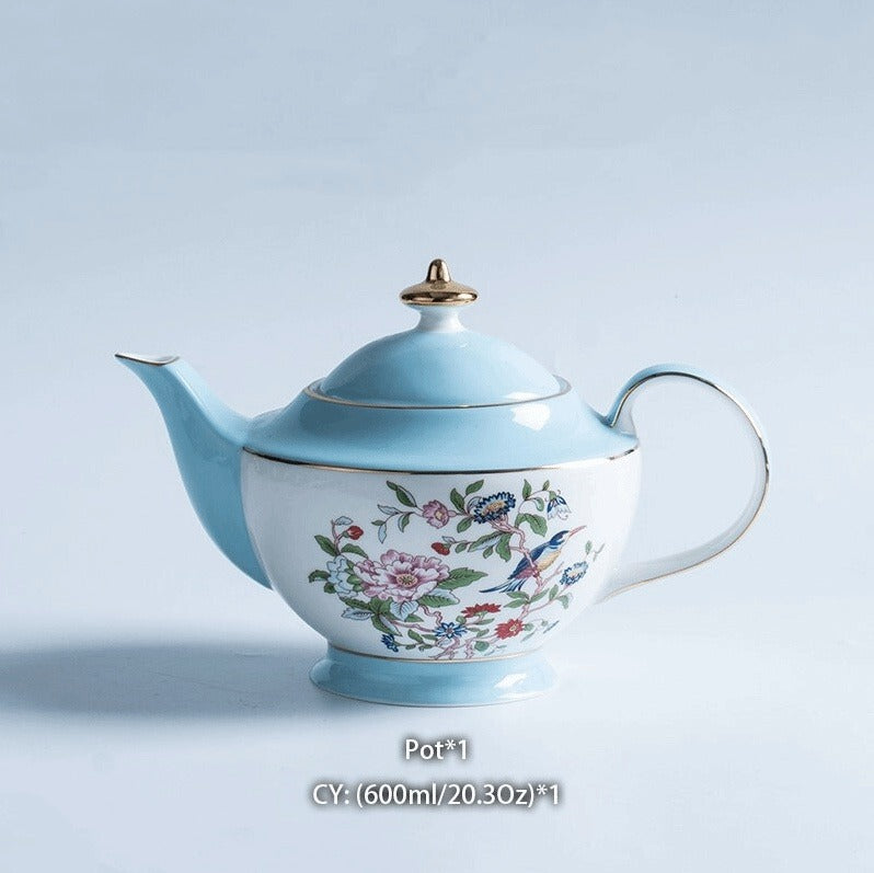Pastoral Floral Tea Set - Bone China Coffee Time