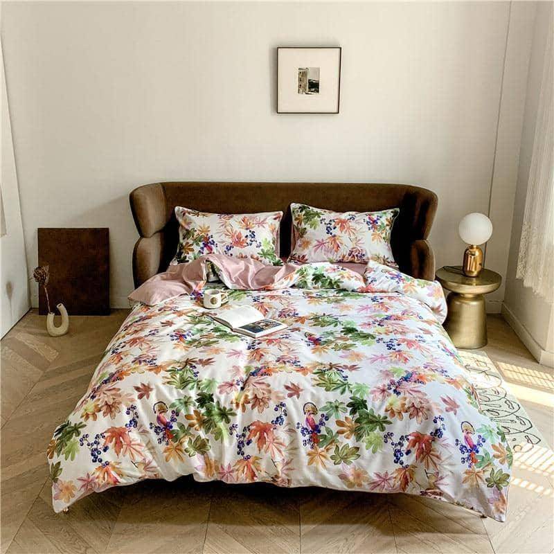 Personalized Luxury Egyptian Cotton King Size Duvet Cover Bed Sheet 4/6pcs Bedding Set