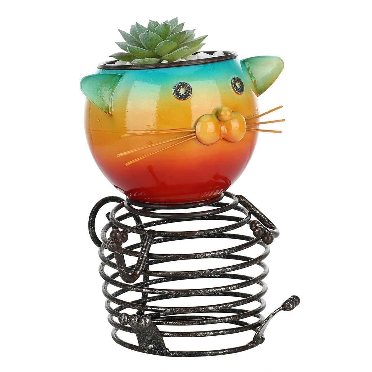 Piggy/Cat Garden Plant Pot - Whimsical Animal Decor