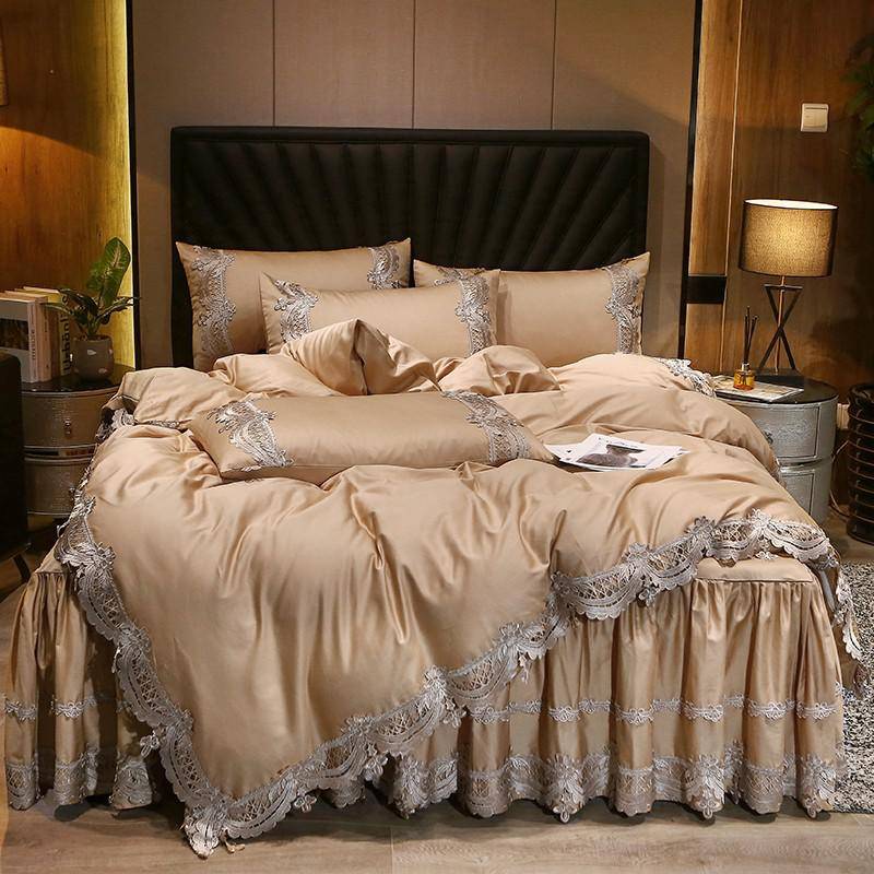 Premium High End 600TC Egyptian Cotton Stripe Bedding Set - Elegant and Stylish