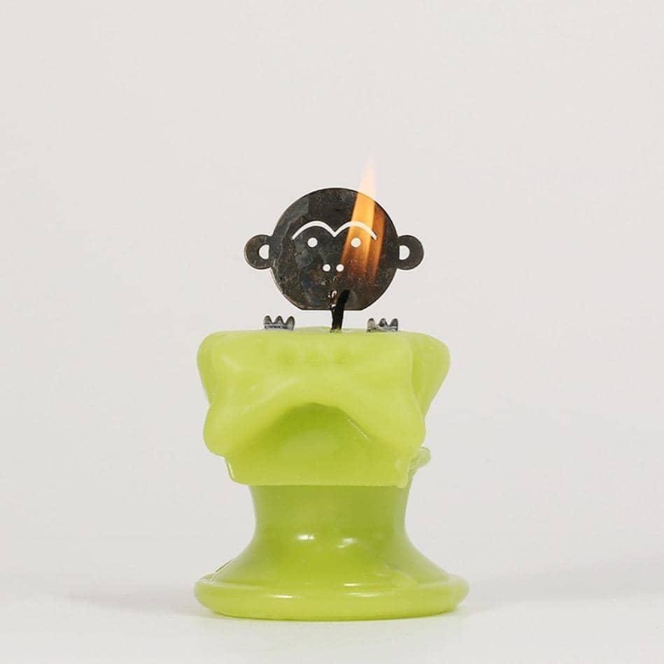 Quirky Monkey Skeleton Scented Wax Candle: A Playful Decorative Accent