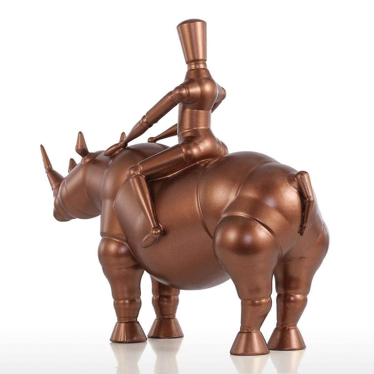 Rhinoceros Knight Sculpture - Bold Statement