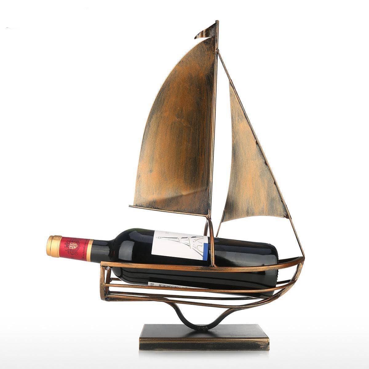 Sailing Boat Wine Holder - Stylish & Functional Home Bar Accessory