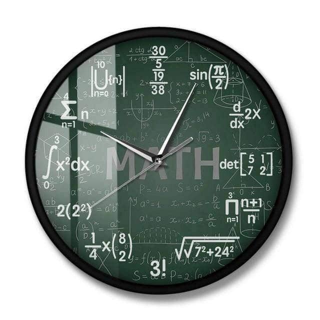 Science & Math Wall Clock - Unique & Educational Timepiece