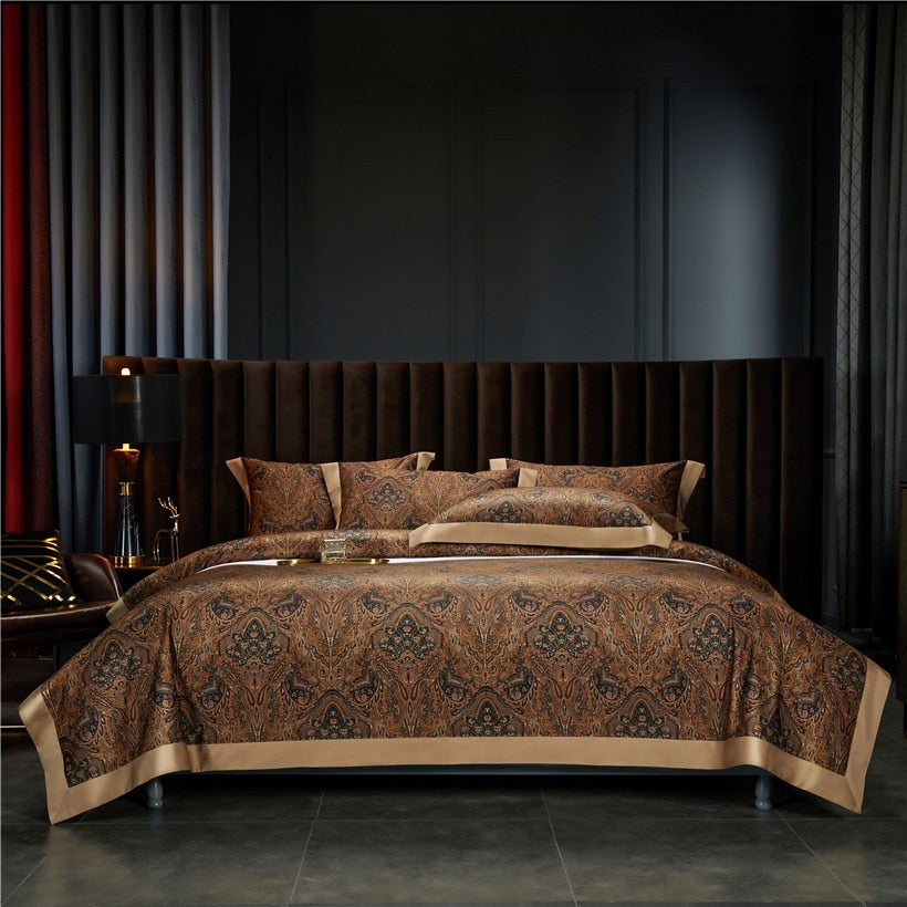 Sleep Like Royalty - Opulent Boho Style 1000TC Egyptian Cotton Duvet Cover Set