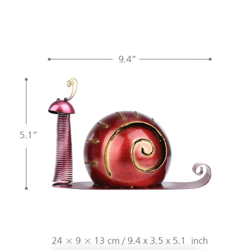 Snail Garden Ornament - Fun & Whimsical Cartoon Design