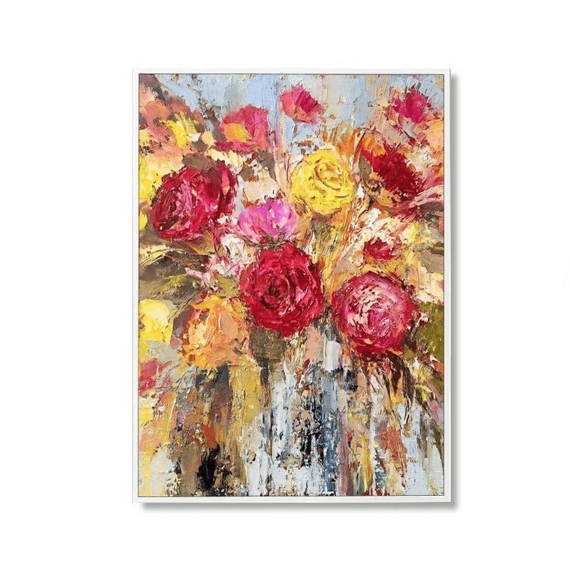 Springtime Blooms: True Colors Hand-Painted Canvas Artwork