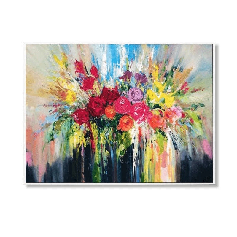 Springtime Blooms: True Colors Hand-Painted Canvas Artwork