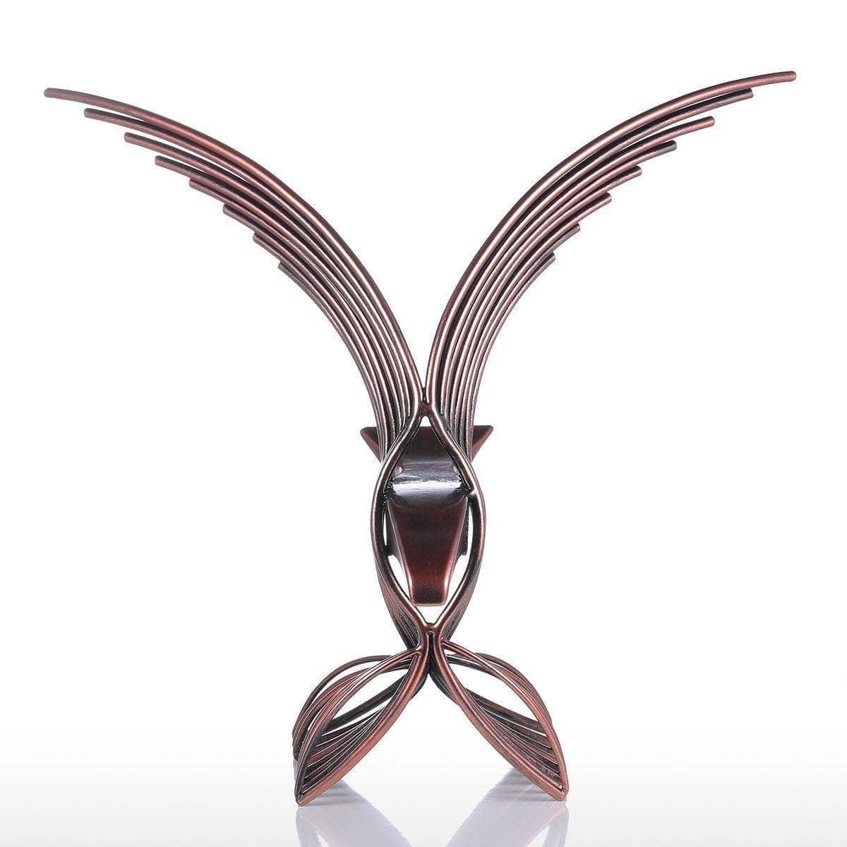 Steel Wings of Freedom: Noble Flying Eagle Sculpture