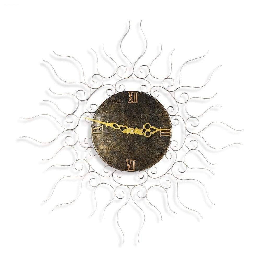 Sun-shaped Retro Wall Clock: Fun and Stylish Home Decor