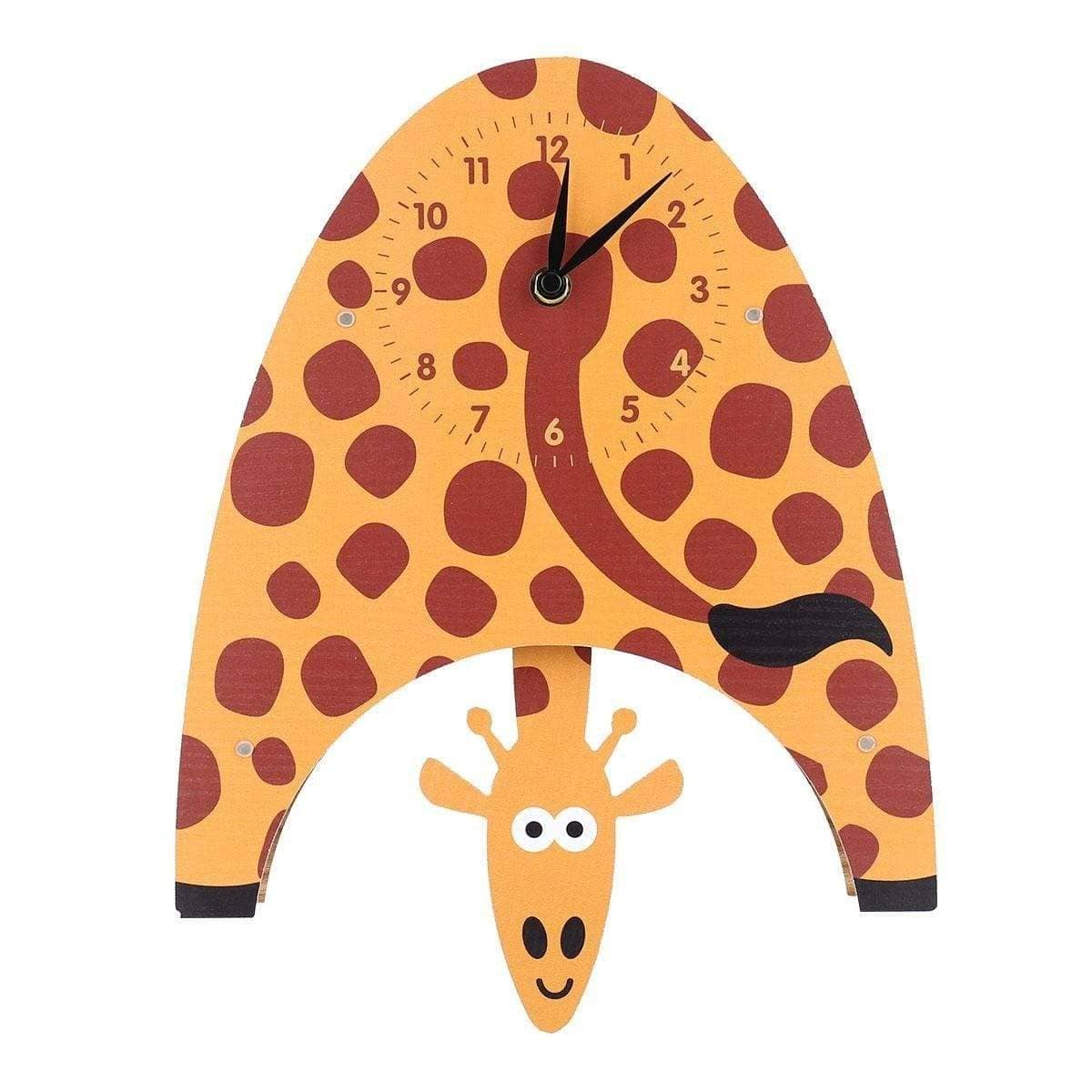 Swinging Giraffe Kids Bedroom Wall Clocks: Fun and Whimsical Decor