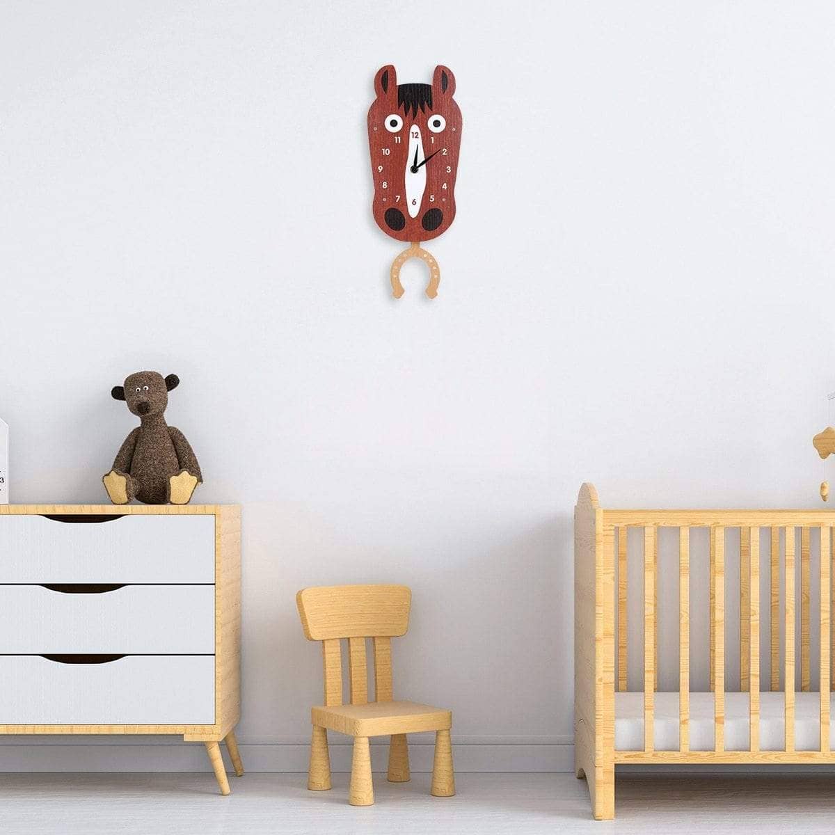 Swinging Horse Kids Bedroom Wall Clocks: Fun and Whimsical Decor