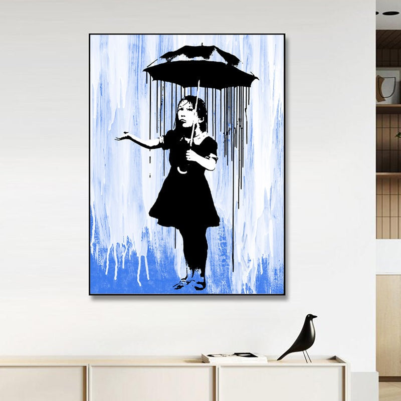 Symbolic Rain: Banksy's Nola Girl Tribute