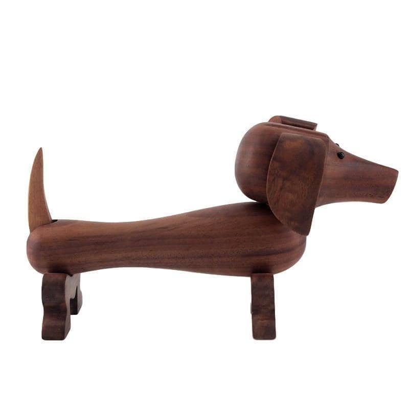 Teckel Sausage Dog Wood Nordic Decor: Adorable and Whimsical Home Accessory