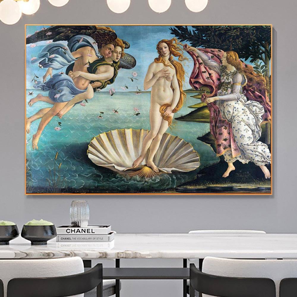 The Birth of Venus: Renaissance Famous Painting