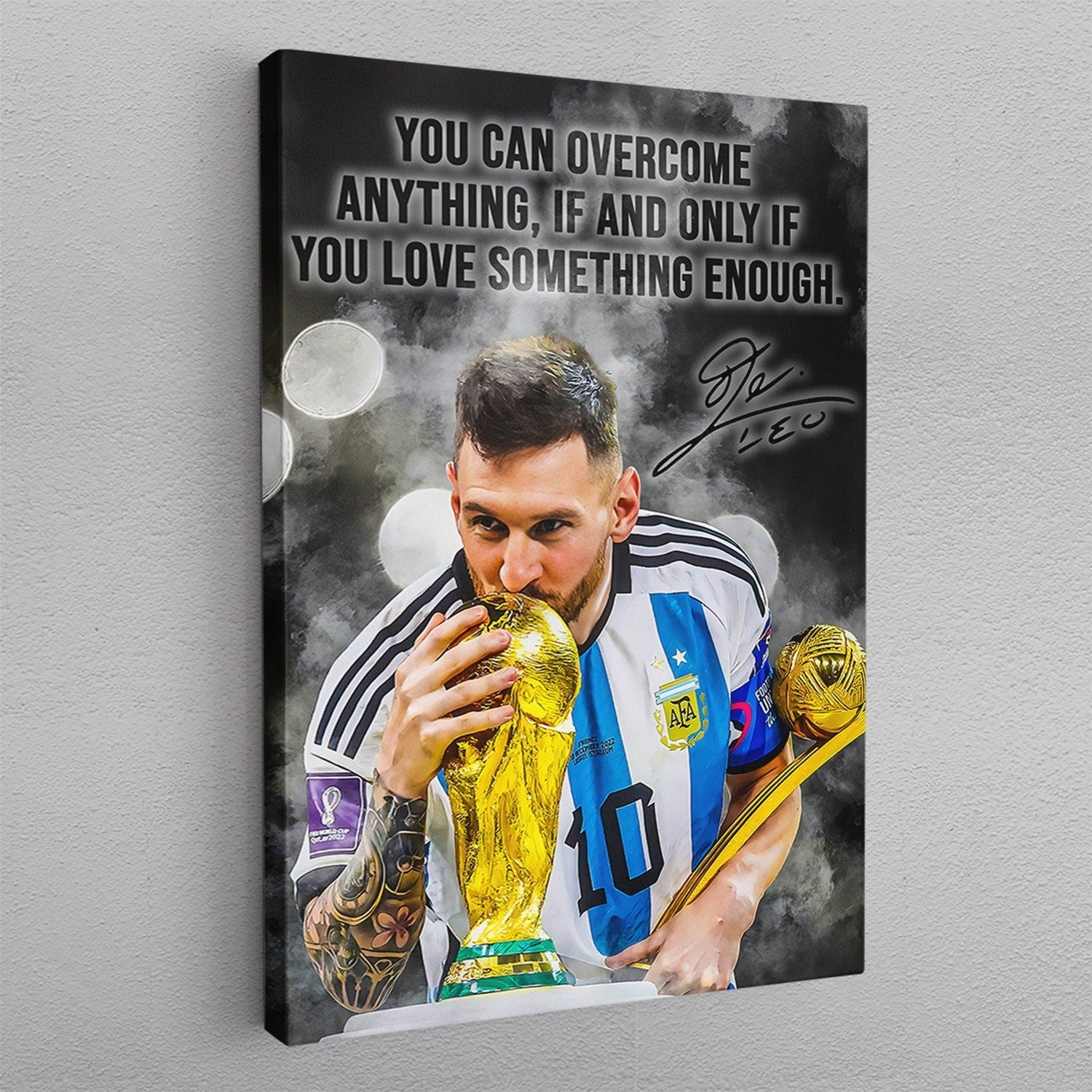 The Greatest of All Time - Lionel Messi World Cup 2022 Historical Moment Wall Poster