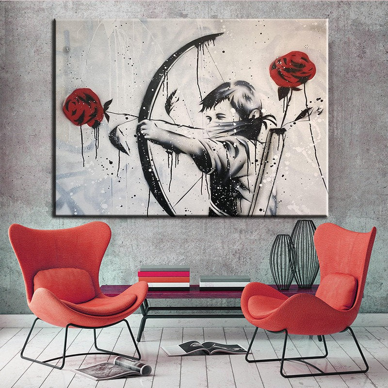 The Rose Revolution: Banksy's Bow and Arrow