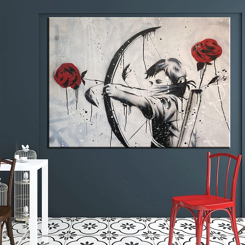 The Rose Revolution: Banksy's Bow and Arrow