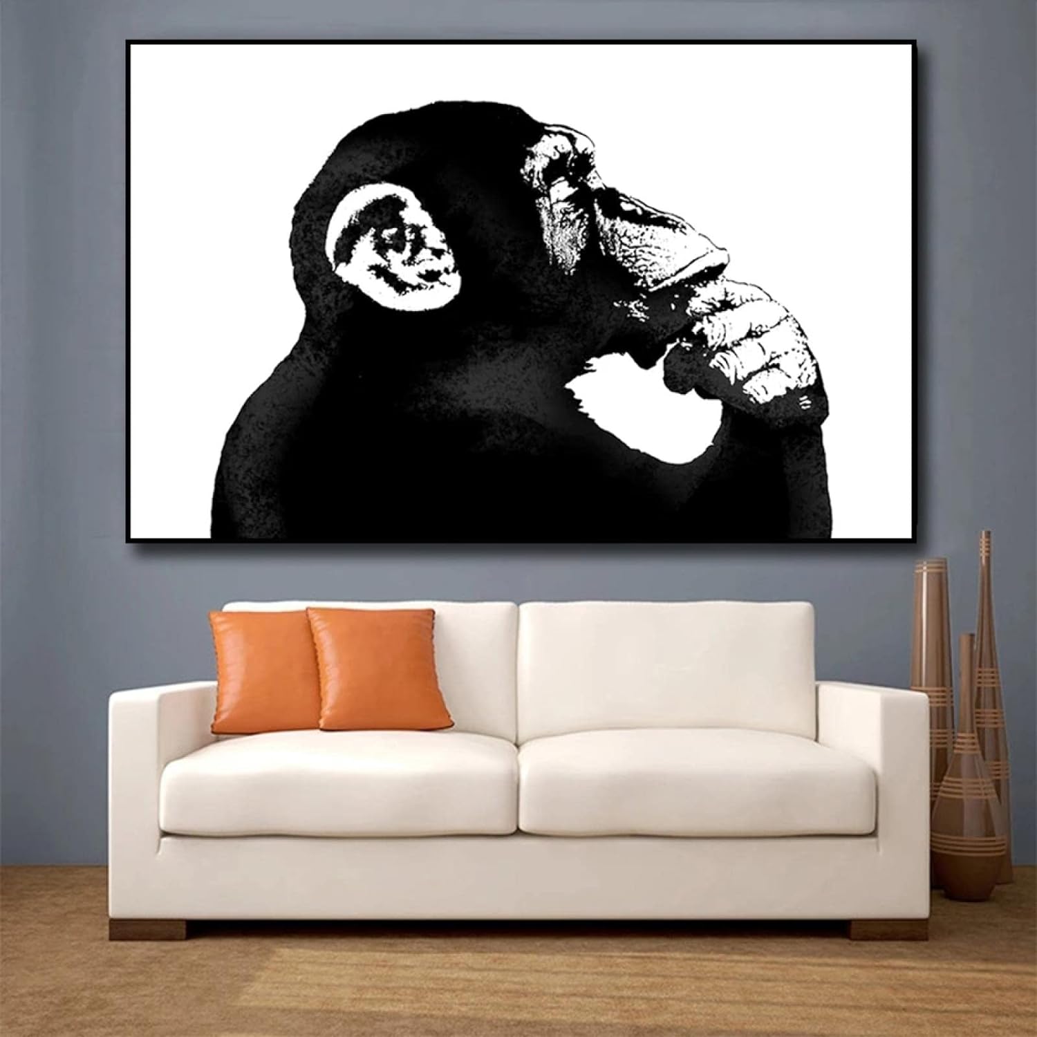 Thought-Provoking: Banksy Monkey Thinker