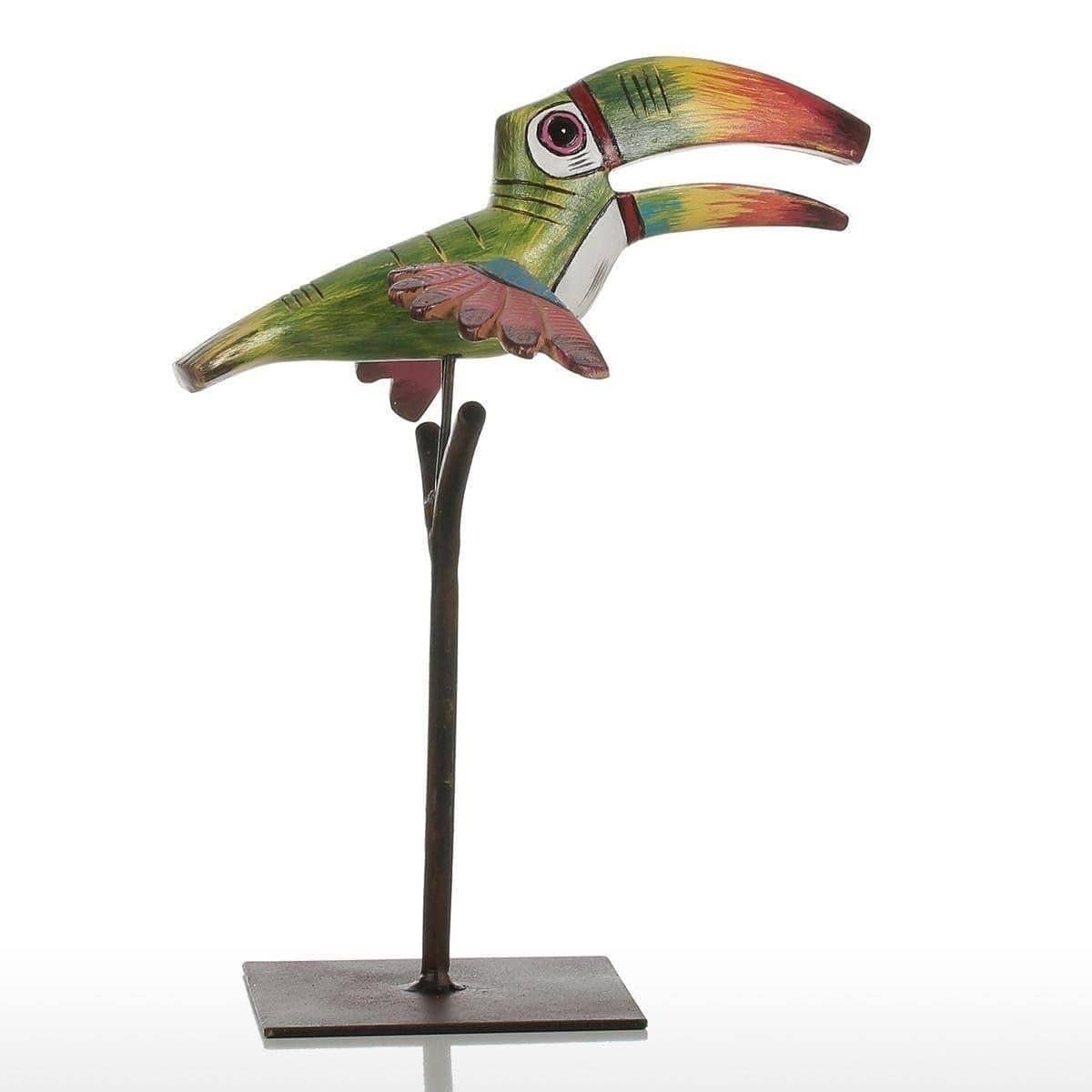 Tropical Bird Sculpture - Contemporary Home Decor Accent