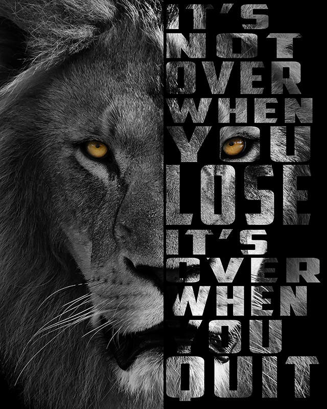 Unyielding Perseverance - Lion's Spirit Inspirational