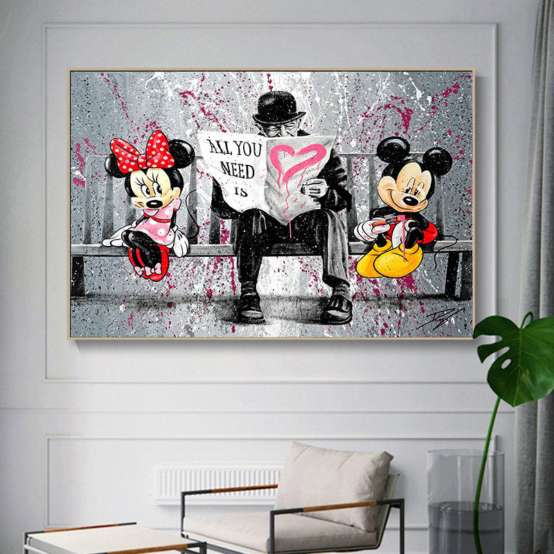 Urban Love: Mickey & Minnie with Banksy