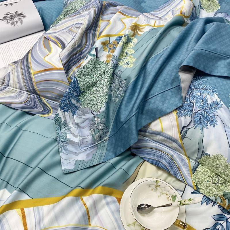 Vibrant Abstract Egyptian Cotton Bedding Set - Ultra Soft & Colorful Duvet Cover Sheet Pillowcase