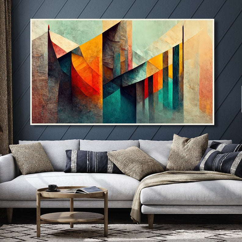 Vintage Palette of Colors: Abstract Art