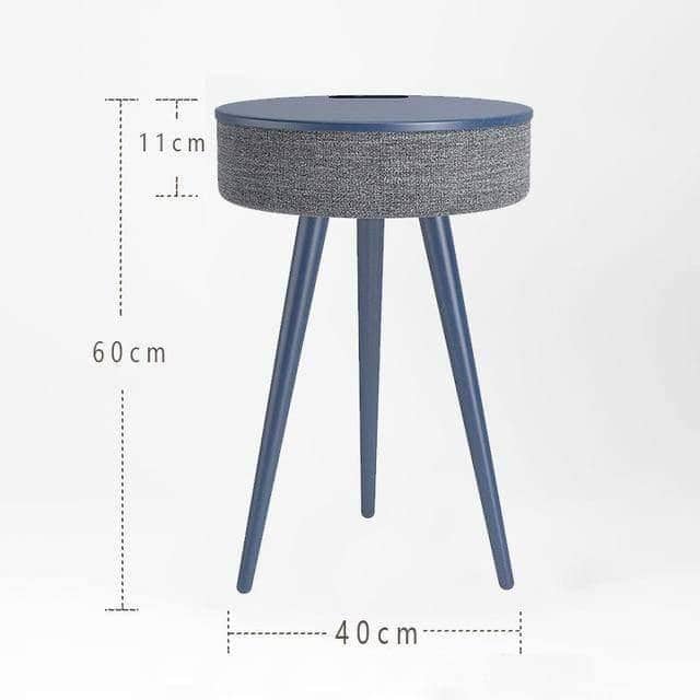 Wireless Charging Speaker Side Table - Modern & Functional Home Furniture