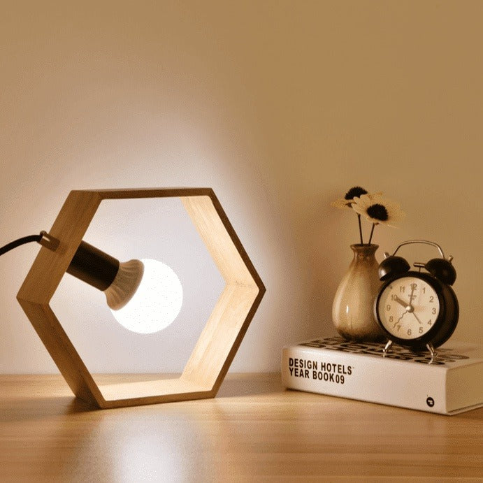 Wooden Bedside Table Lamp - Stylish & Modern Lighting for Bedroom Decor
