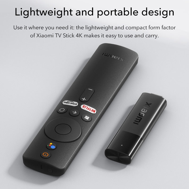 Xiaomi Mi Smart TV Stick - 4K Ultra HD Streaming Media Player with Google, Netflix, and More
