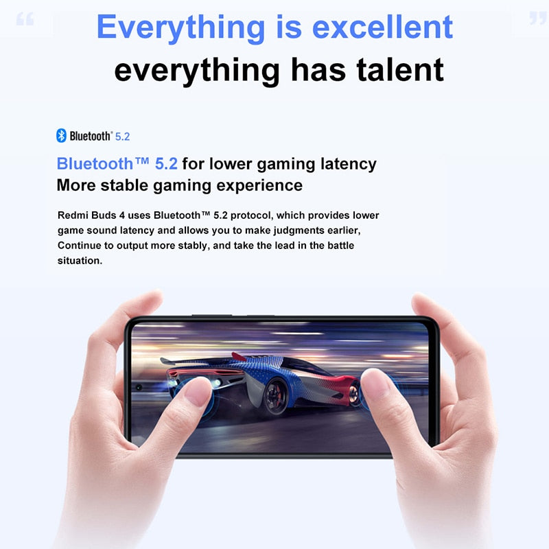 Xiaomi Redmi Buds 4 IP54 TWS Earphone - 30 Hours Battery Life & High-Quality Sound